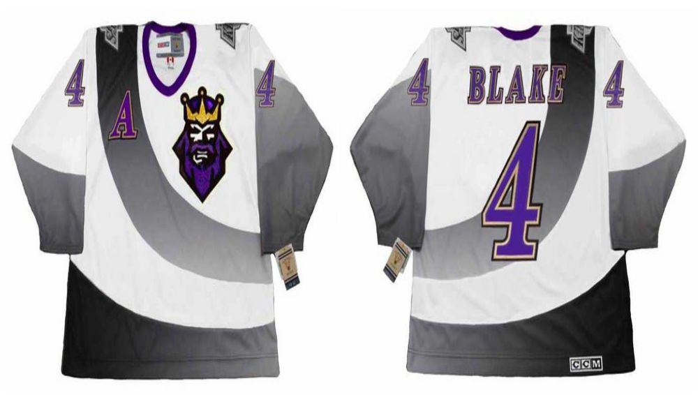 2019 Men Los Angeles Kings #4 Blake White CCM NHL jerseys->los angeles kings->NHL Jersey